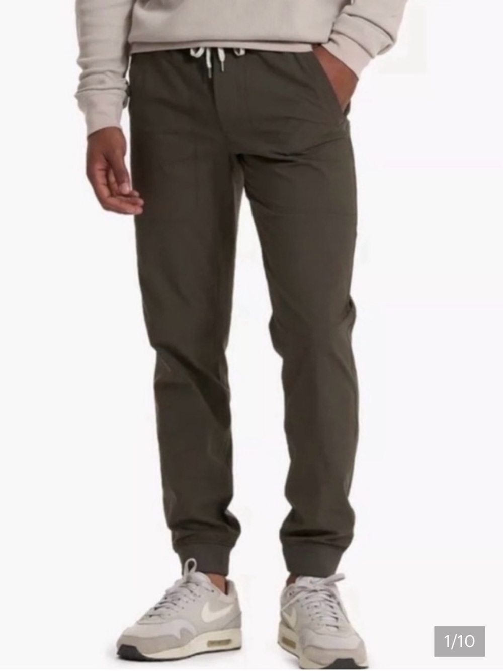 Vuori Meta Jogger Men’s Large Olive Performance Stretch Travel Pants